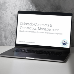 Colorado Contracts & Transaction Management (2CE - On Demand)