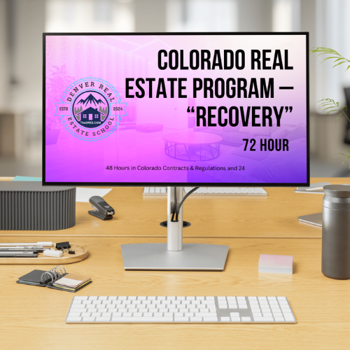 Online 72 HR Colorado Broker Course (National Portion required for first time licensees)